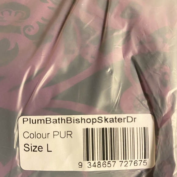 Blackmilk “PLUM BATH BISHOP SKATER DRESS” Size Large L NWT - Picture 11 of 15